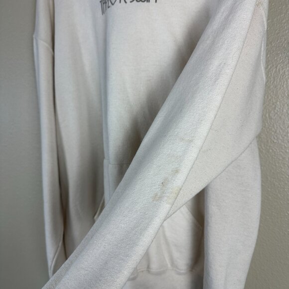 Taylor Swift Eras Tour Heart Hands Womens Large Hoodie Official Merch Cream - Picture 7 of 7